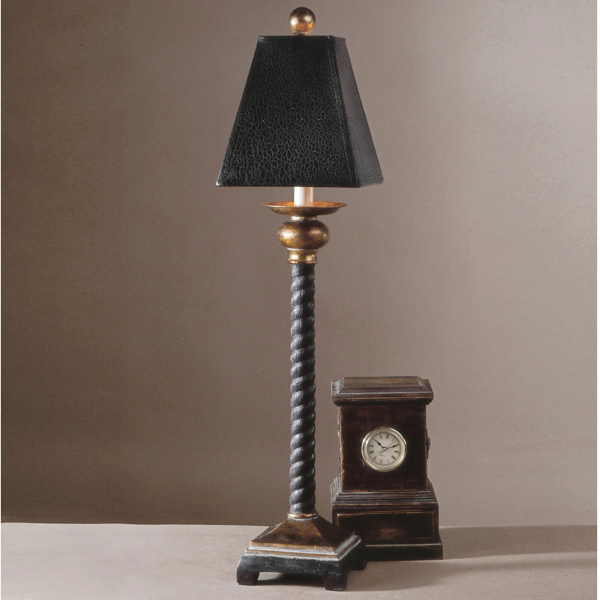 Uttermost Bellcord Black Buffet Lamp