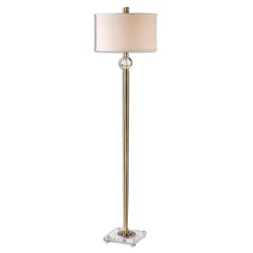 Uttermost Mesita Brass Floor Lamp