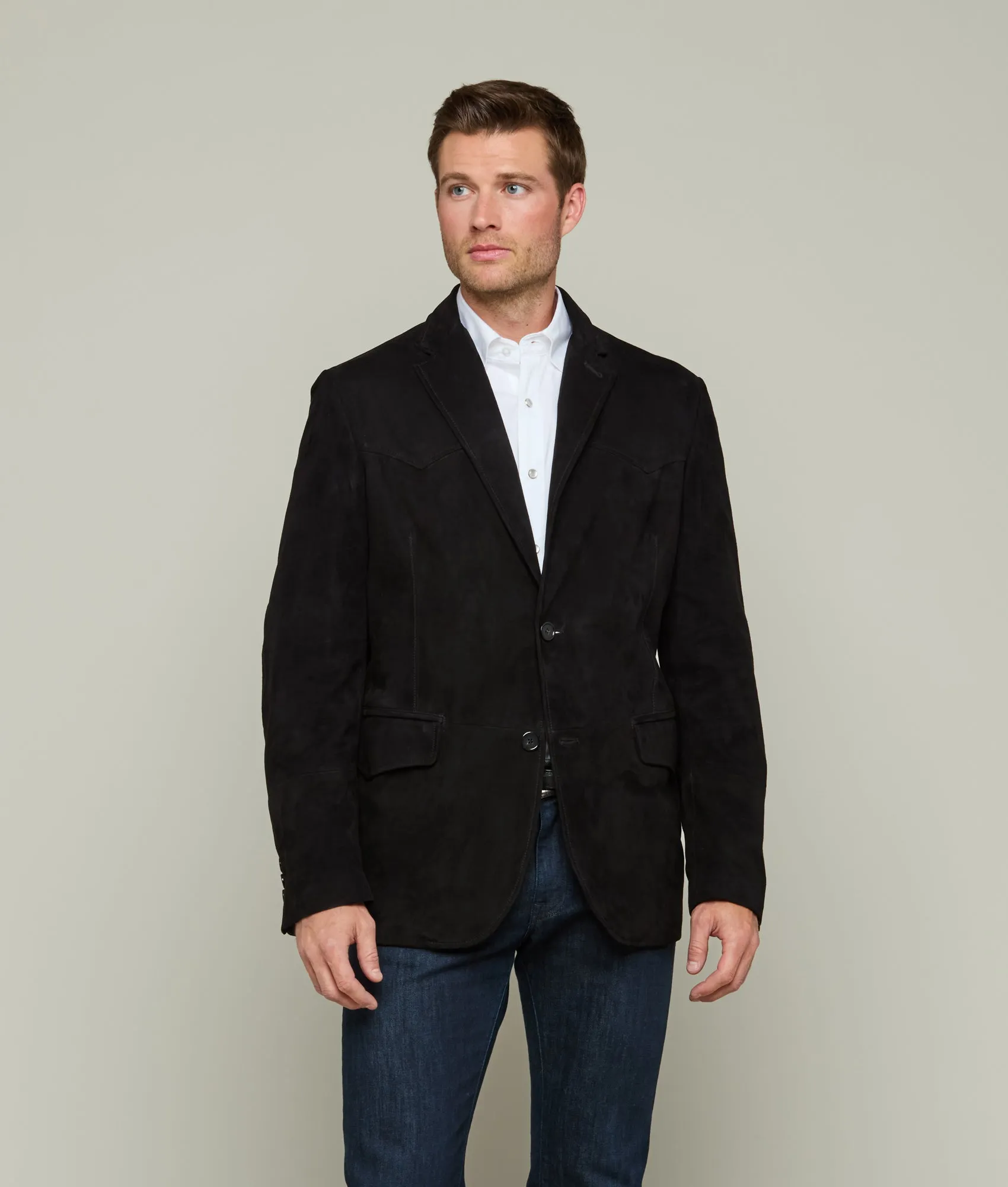 Western Yoke Sport Coat :: Black