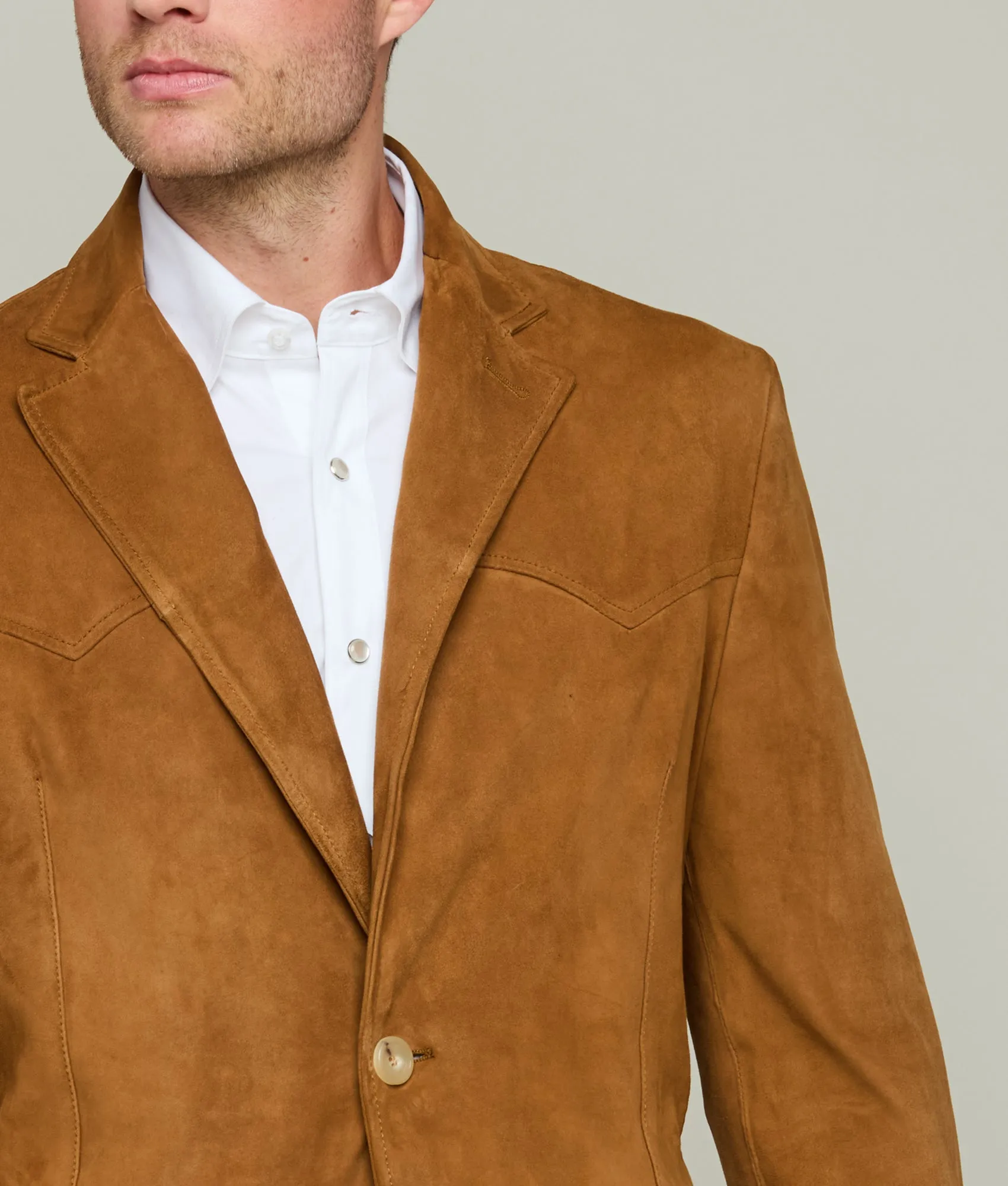 Western Yoke Sport Coat :: Camel