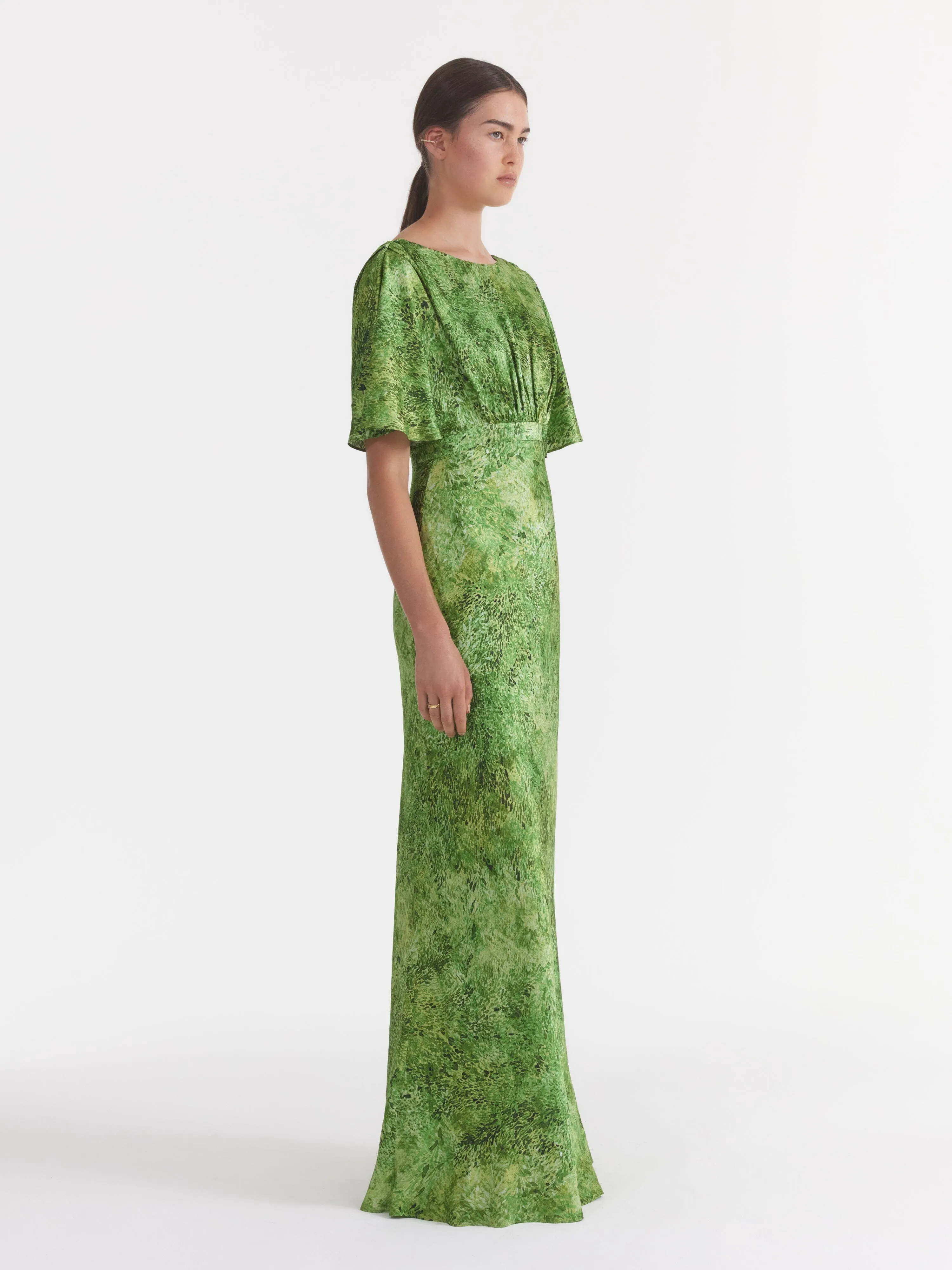 Winona Dress in Thistledown Verte