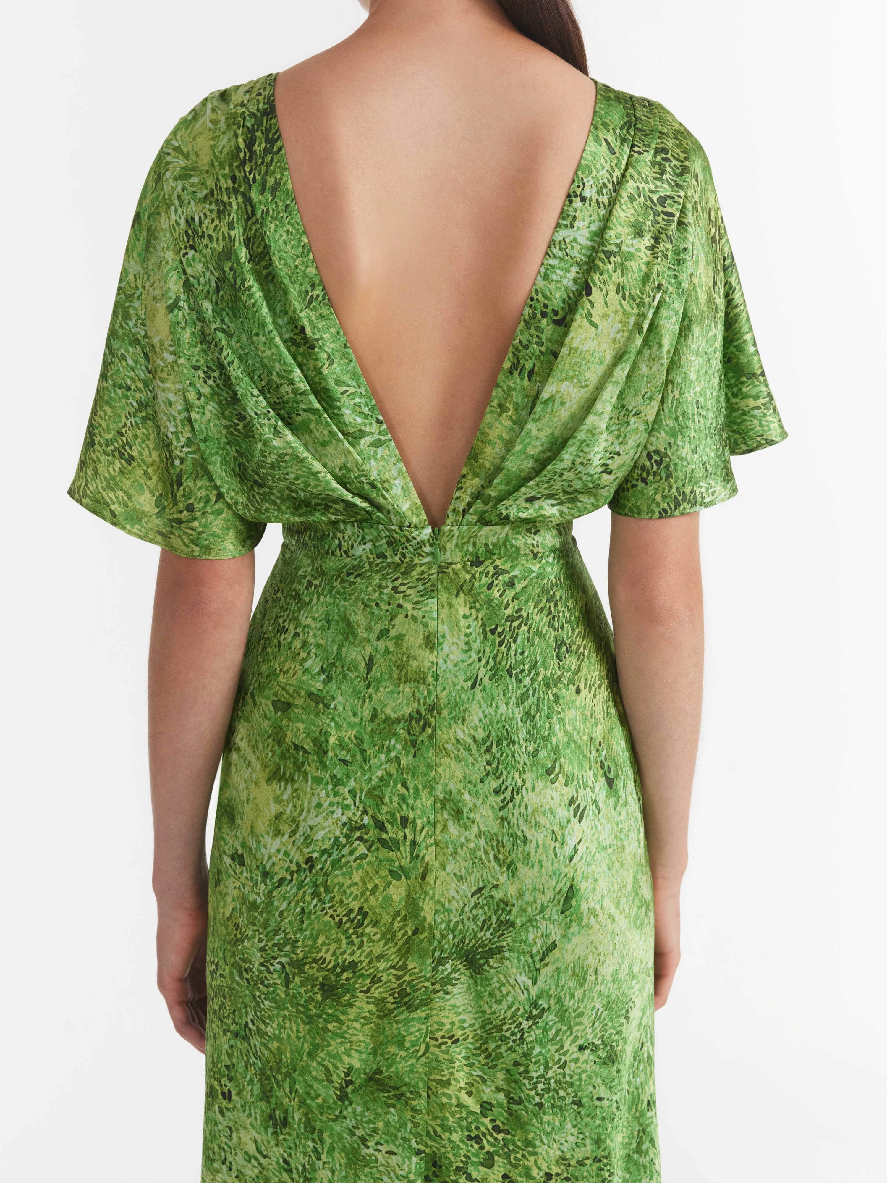 Winona Dress in Thistledown Verte