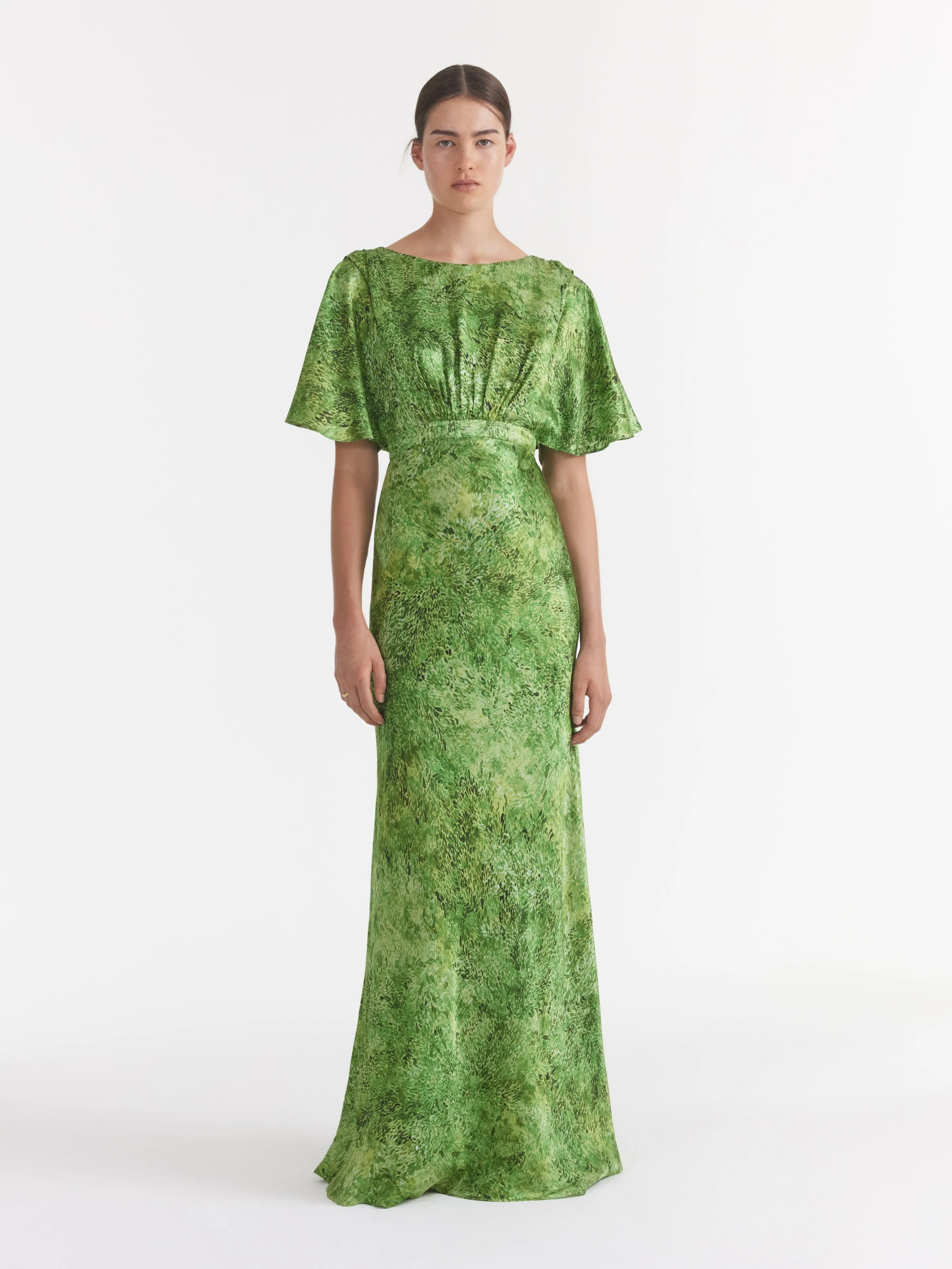 Winona Dress in Thistledown Verte