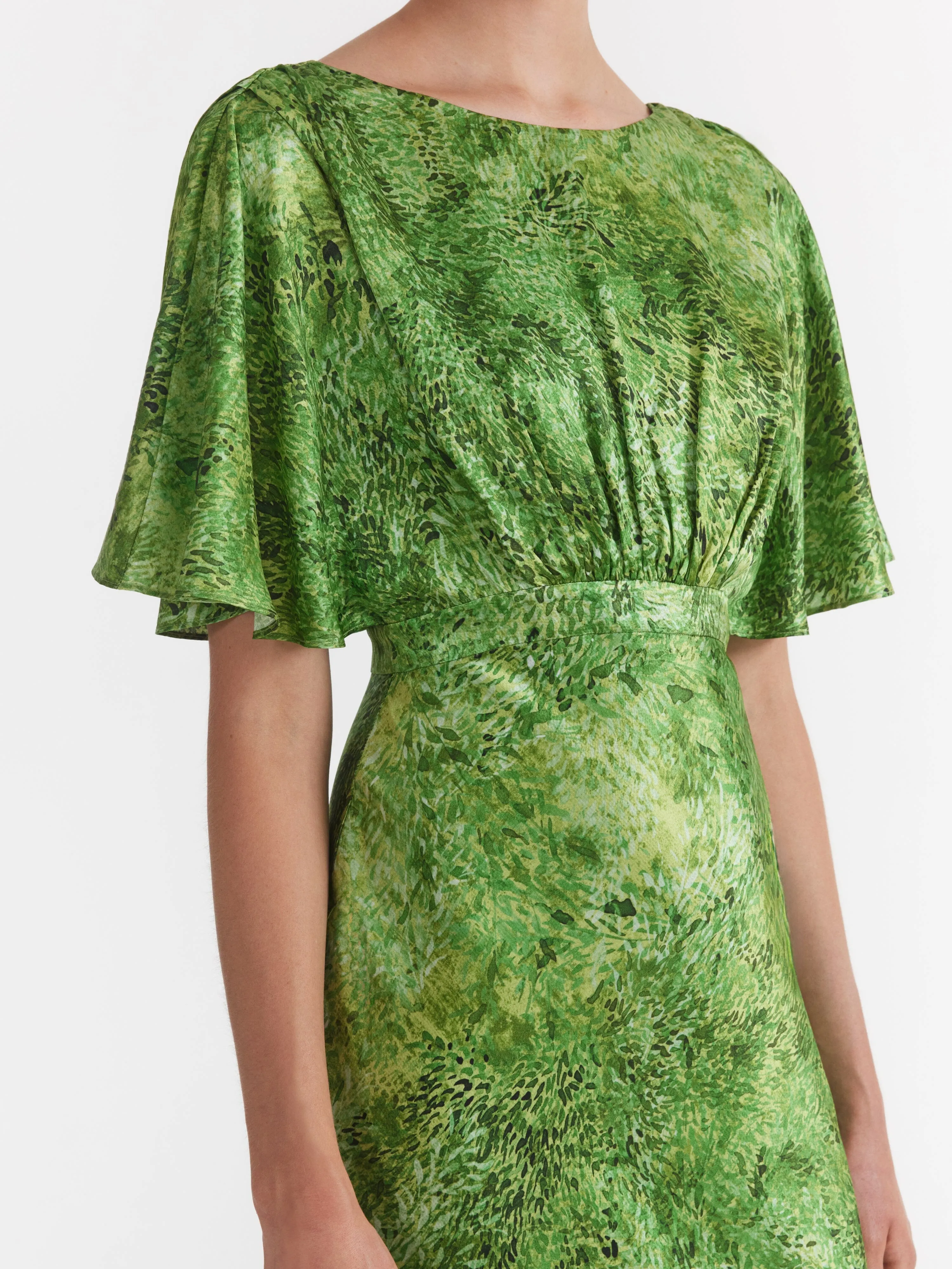 Winona Dress in Thistledown Verte