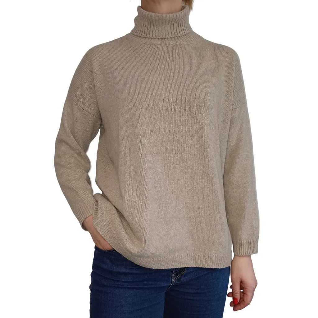 Women's 100% Cashmere Turtleneck Sweater – Made in Italy, Fall/Winter Collection