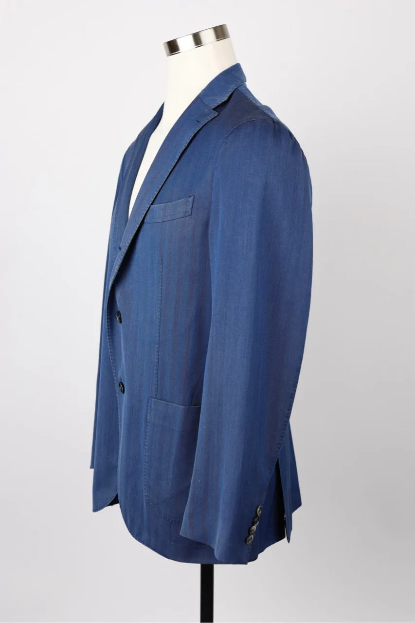 Wool Washed Denim Sport Coat