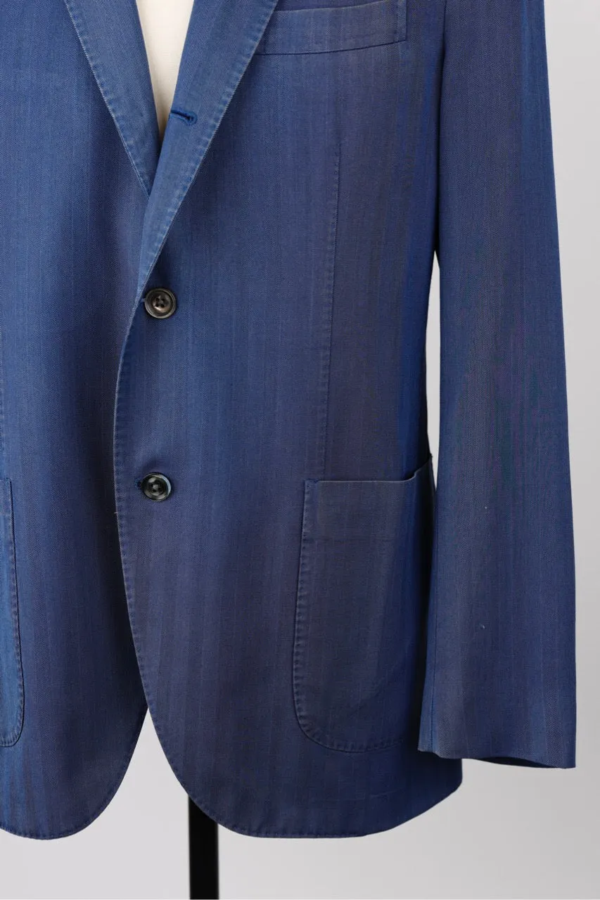 Wool Washed Denim Sport Coat