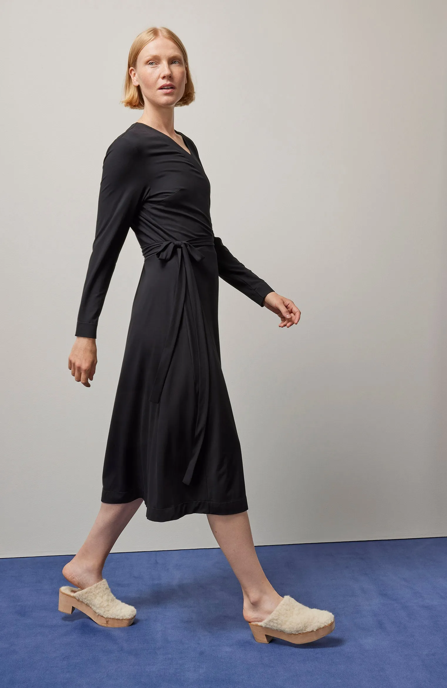 Wrap Around Dress Black